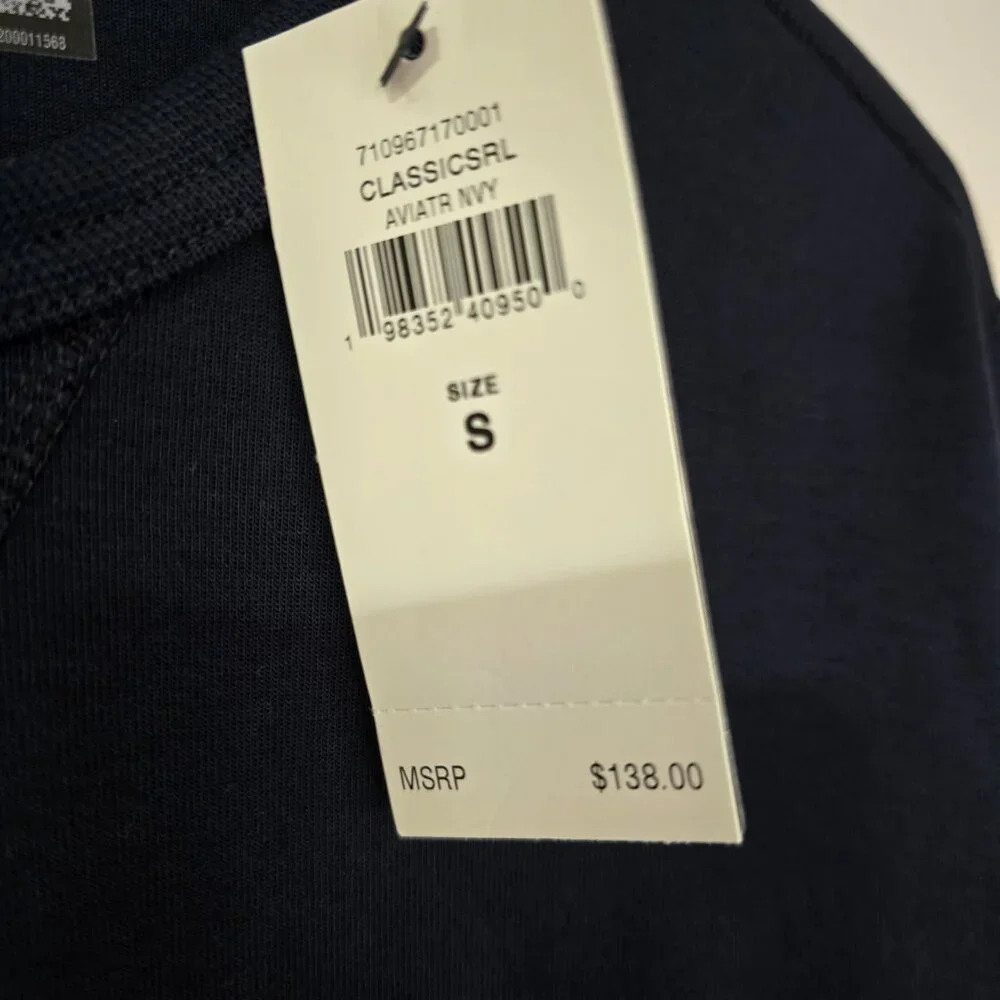 Polo Ralph Lauren Men's Embossed Logo Crew Neck Sweatshirt‎ Navy Size Small NWT